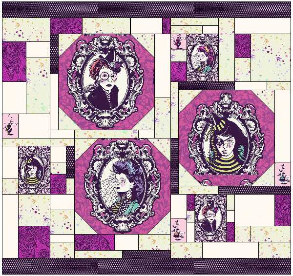 Featured image for “Tula Pink Nightshade Deja Vu Quilt Kit - Coven Gallery”