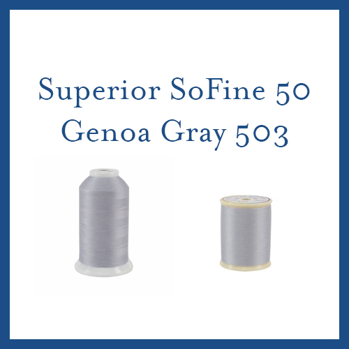 Featured image for “Genoa Gray #503 Superior SoFine #50 Thread”